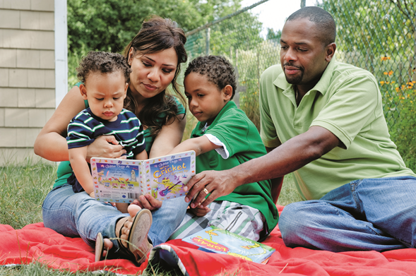 family reading