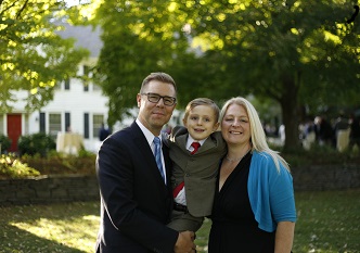 Marianne with her husband Richard, and their son, Eddie