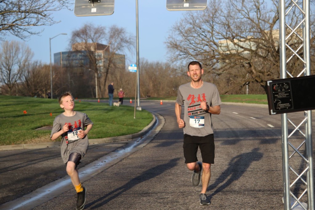 father and son running take 2MB